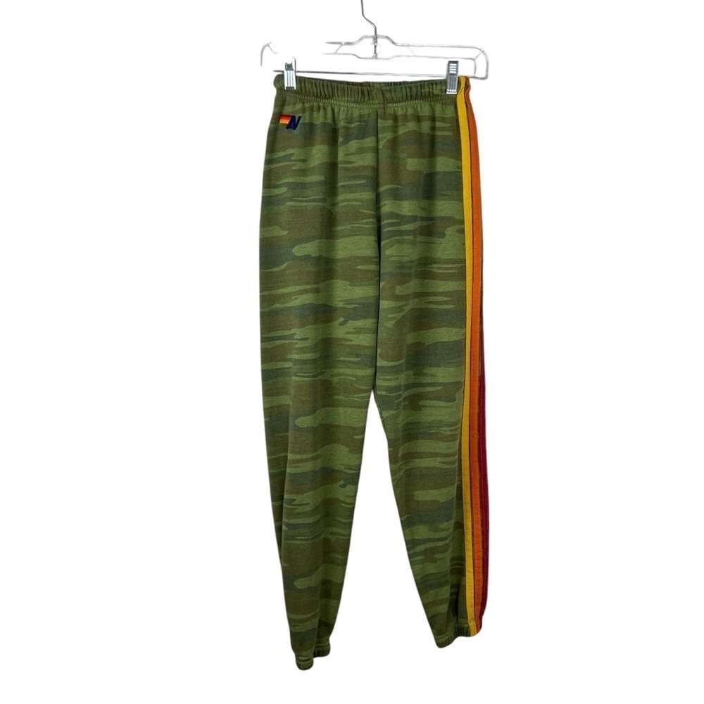 Aviator Nation Camo 5 Stripe Jogger Sweatpants