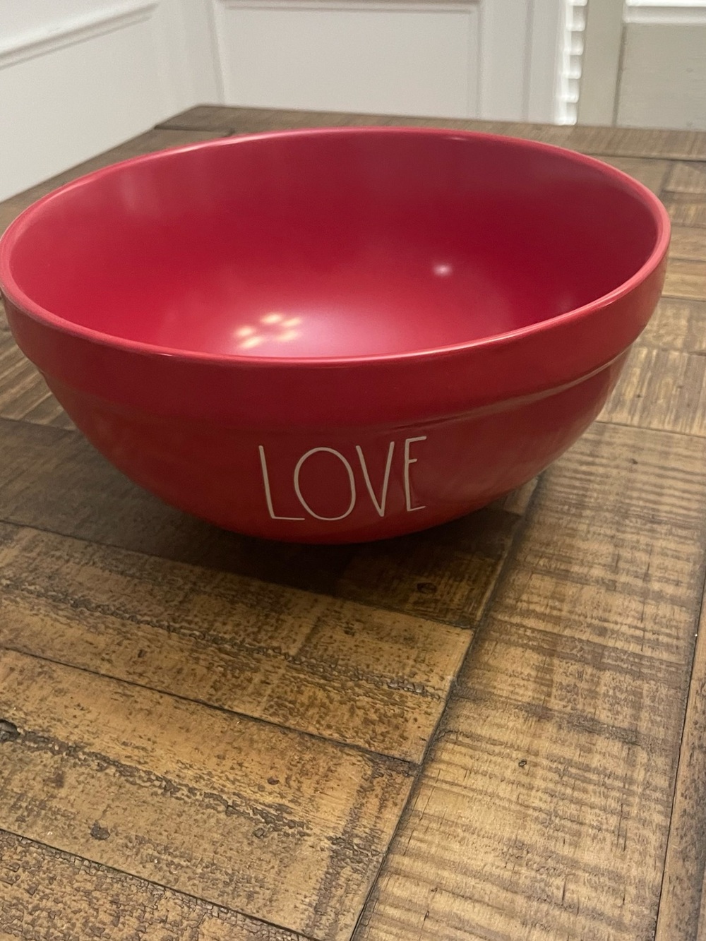 Rae Dunn Artisan Collection Valentine's Day "LOVE" Large Ceramic Mixing Bowl