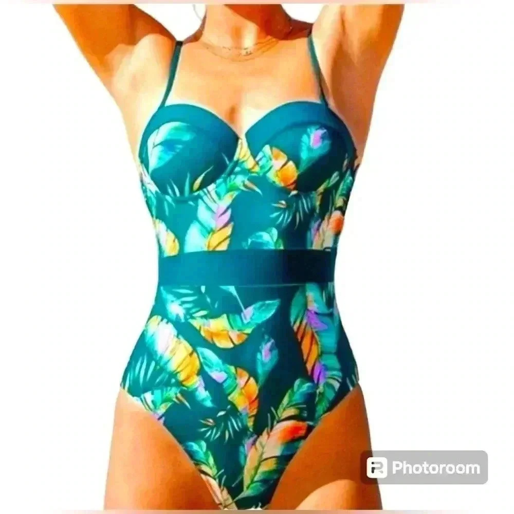 👙🆕 CUPSHE TEAL COLORED BATHING SUIT~Size Large👙