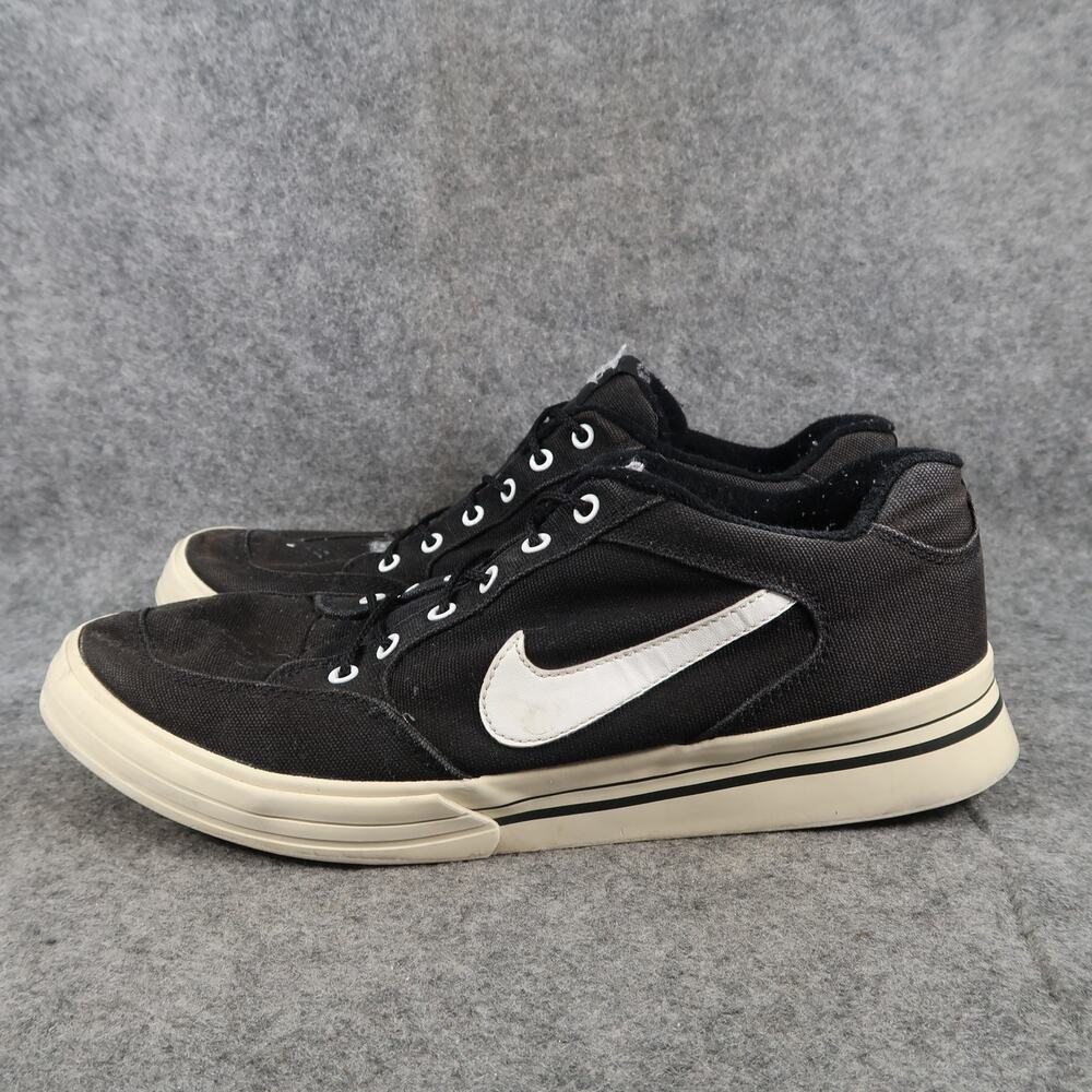 Nike Shoes Mens 10.5 Sneakers Y2k Canvas Casual Black Skate Active Lifestyle Low - Picture 4 of 11