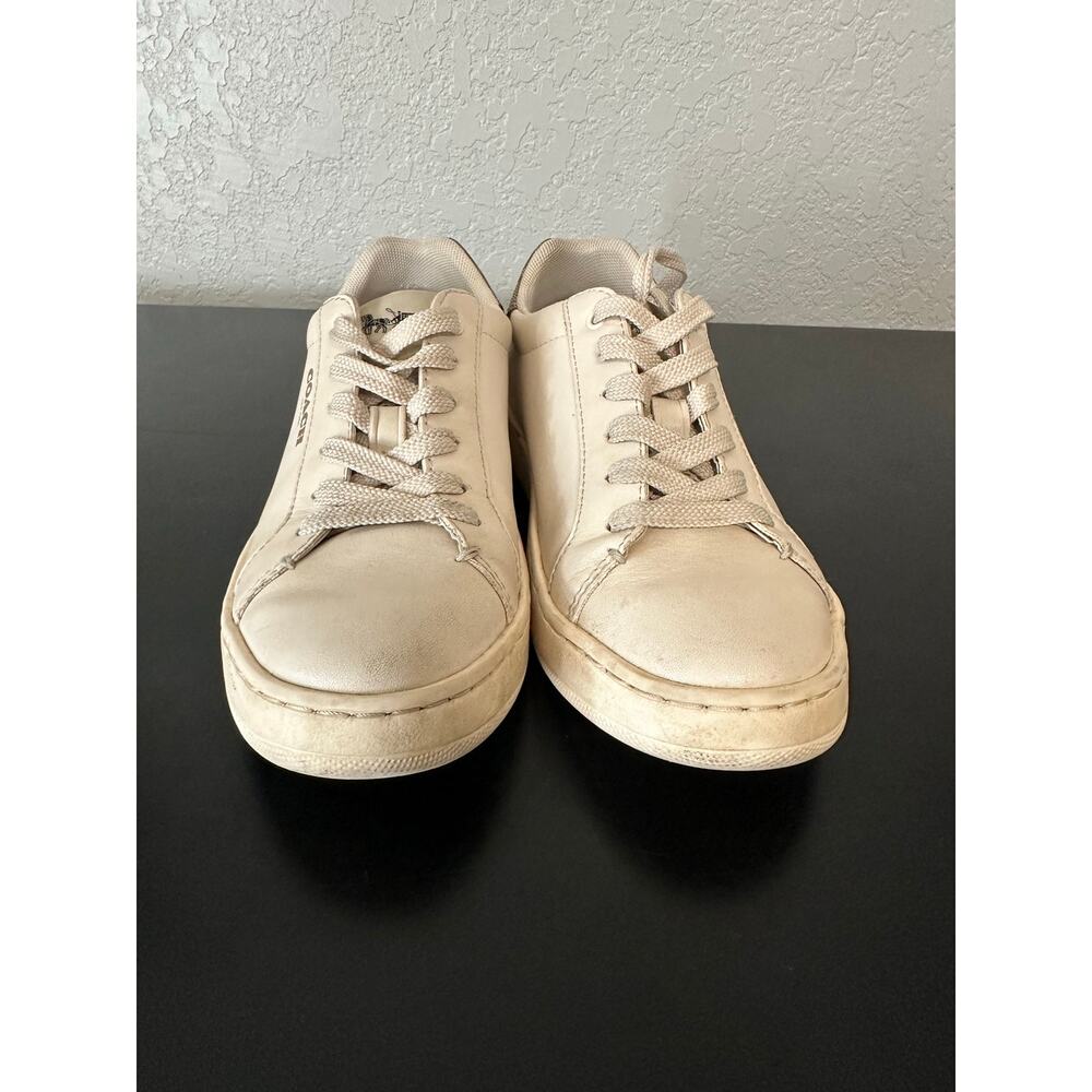 Coach Leather Clip Low Top Sneaker Women 5 Preppy Streetwear Summer Comfy Casual - Picture 3 of 12