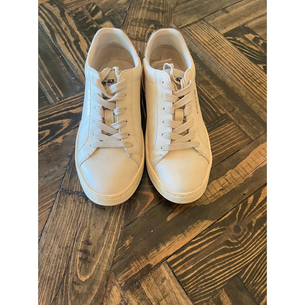 Coach Leather Clip Low Top Sneaker Women 5 Preppy Streetwear Summer Comfy Casual - Picture 6 of 12
