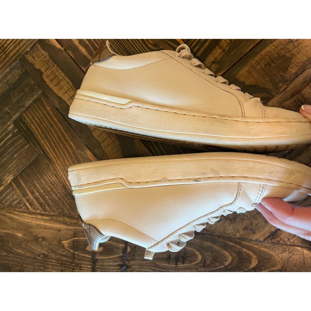 Coach Leather Clip Low Top Sneaker Women 5 Preppy Streetwear Summer Comfy Casual - Picture 9 of 12