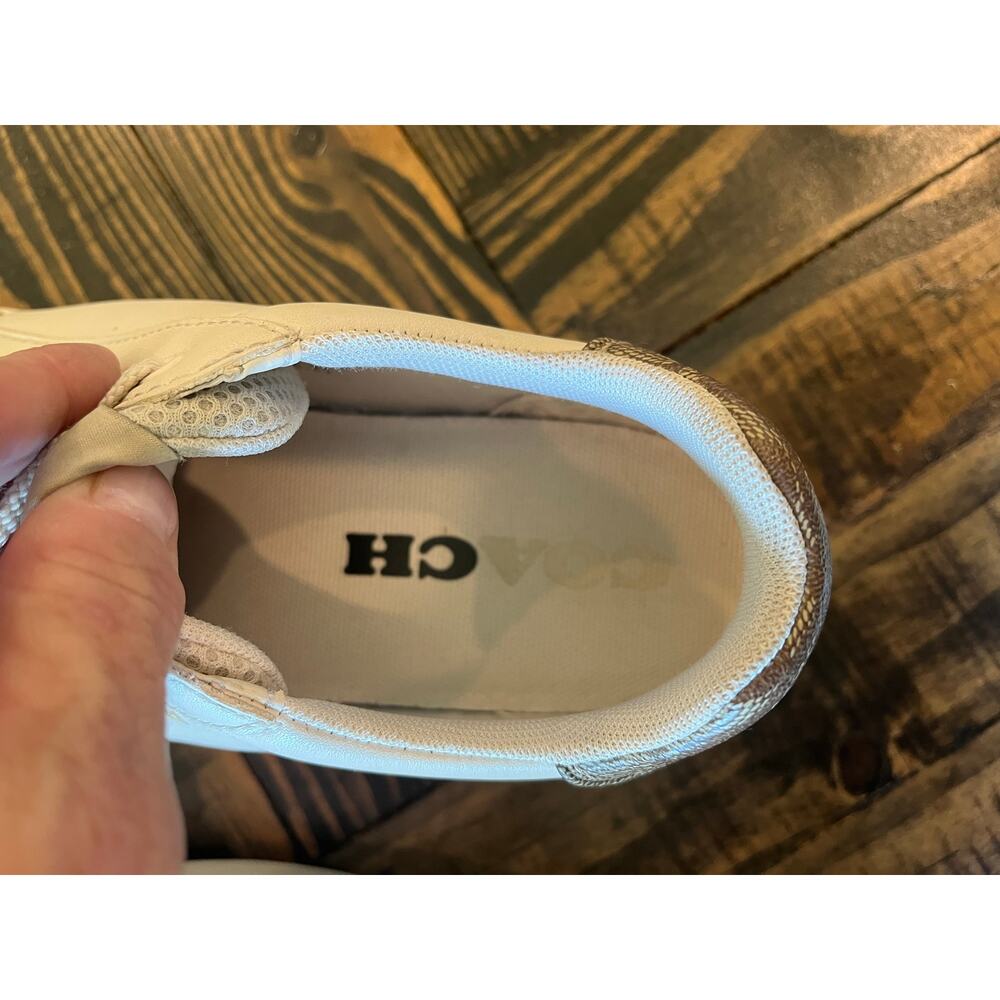 Coach Leather Clip Low Top Sneaker Women 5 Preppy Streetwear Summer Comfy Casual - Picture 12 of 12