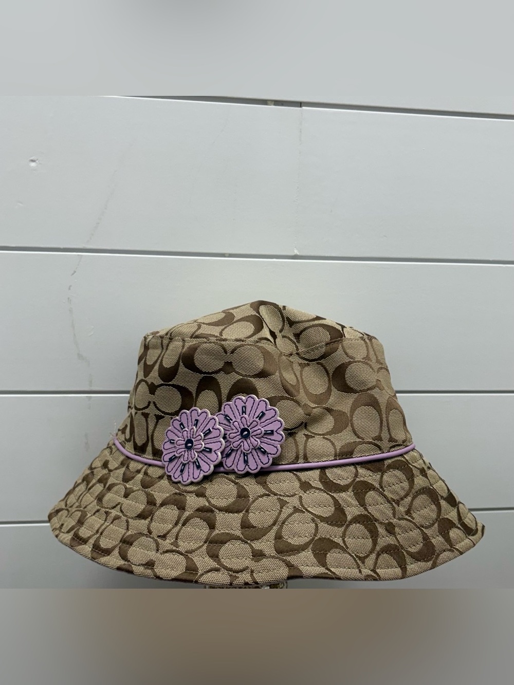 Coach Lavender Quilted Bucket Hat