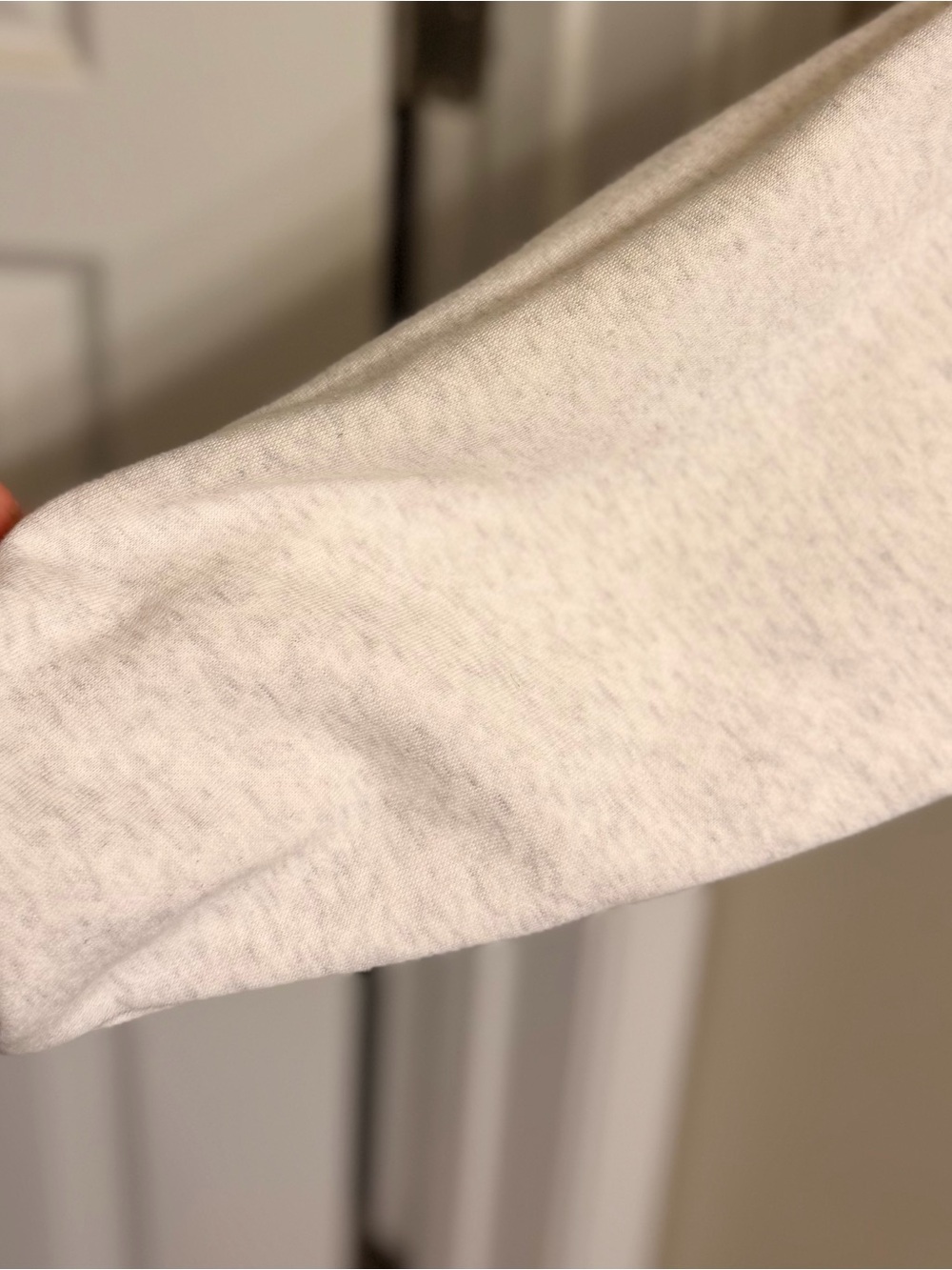 Nike Women's Light Cream Half-Zip Sweatshirt with Black Logo - Picture 6 of 6