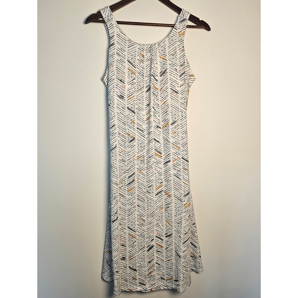 Boho Prana Quinn Dress Womens Large  Geometric Open Back Shelf Bra Sleeveless