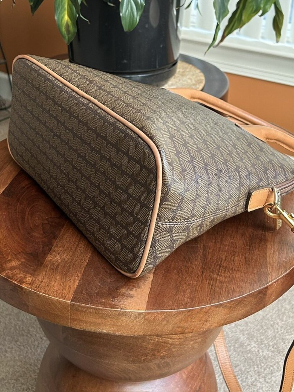 MARIO VALENTINO Two-Way Dome Bag, Brown - Picture 12 of 13