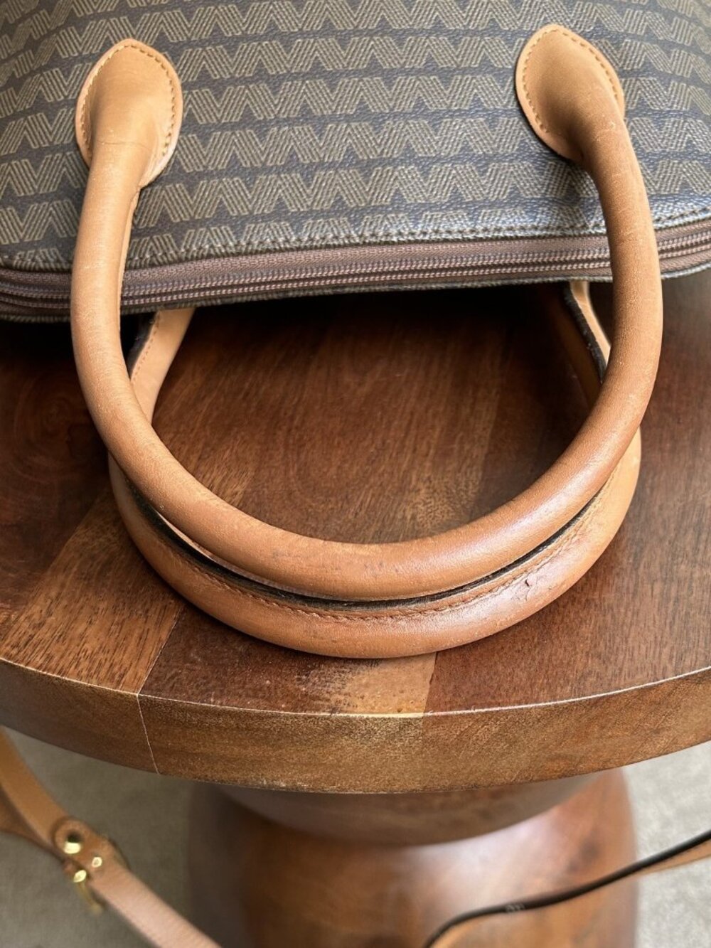 MARIO VALENTINO Two-Way Dome Bag, Brown - Picture 11 of 13