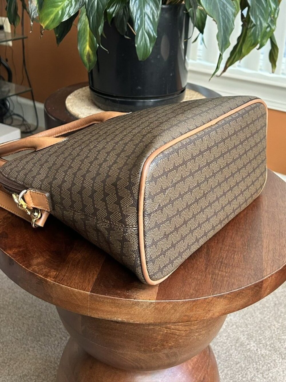 MARIO VALENTINO Two-Way Dome Bag, Brown - Picture 13 of 13