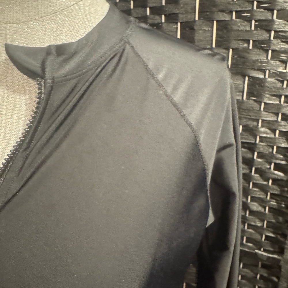 Kona Sol Black thin zip up yoga jacket. Sz XL - Picture 4 of 5