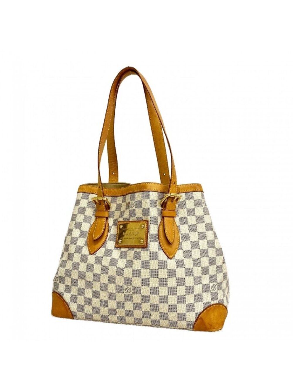 Louis Vuitton Tote Damier Azur Hampstead White