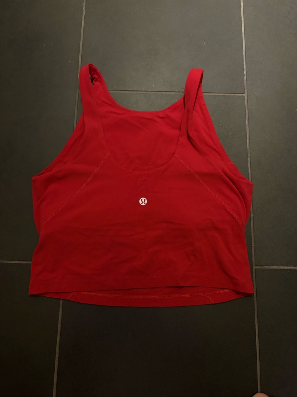Lightly Used LULULEMON Align High Neck Tank Size 8 in red