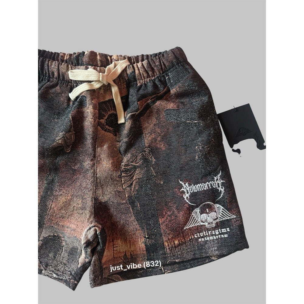 Civil Regime x No Tomorrow Sacrifice Tapestry Shorts Men’s Small NWT - Picture 3 of 10