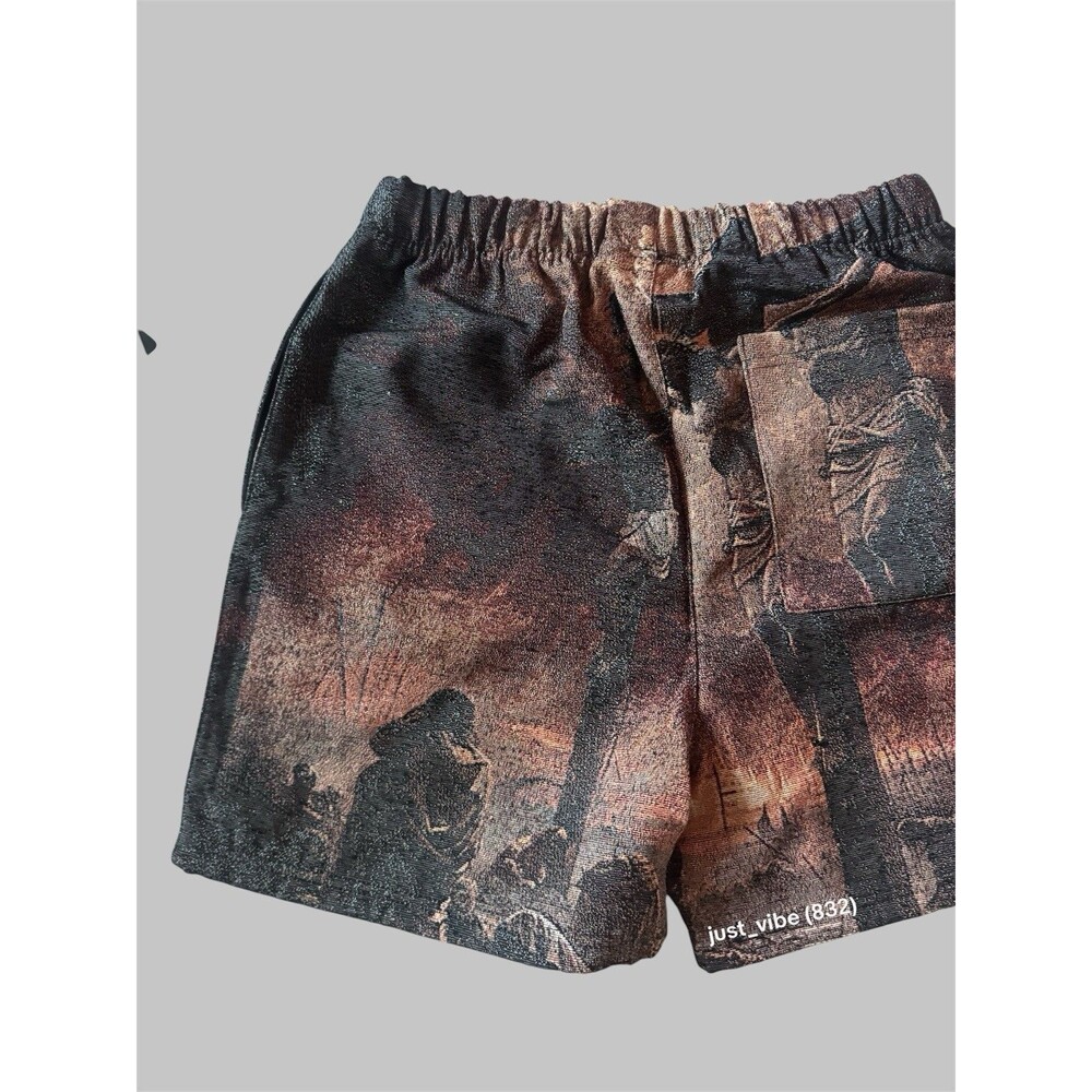 Civil Regime x No Tomorrow Sacrifice Tapestry Shorts Men’s Small NWT - Picture 8 of 10