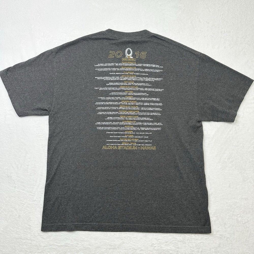 NFL Pro Bowl 2016 Shirt Mens XL‎ Gray Hawaii Irvin Rice Football Travis Kelce - Picture 2 of 11
