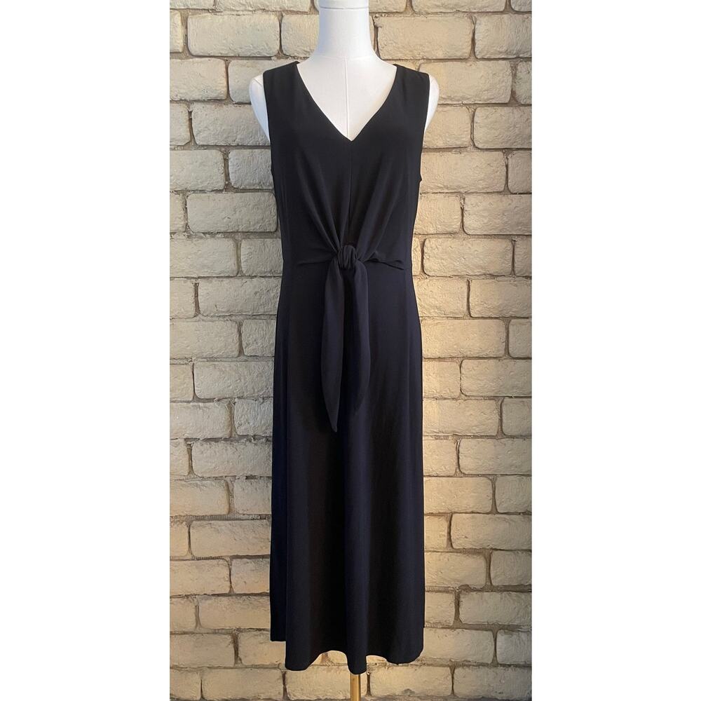 Vince Camuto V-Neck Sleeveless Tie Front Midi Dress Women's size‎ 6