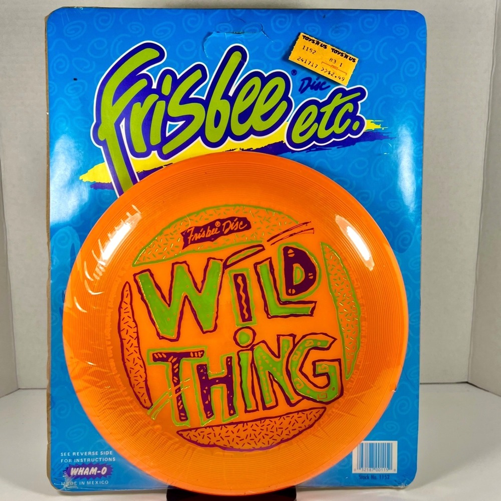 Vintage 90's WHAM-O Frisbee‎ "Wild Thing" Flying Disc Model 1152  NEW SEALED