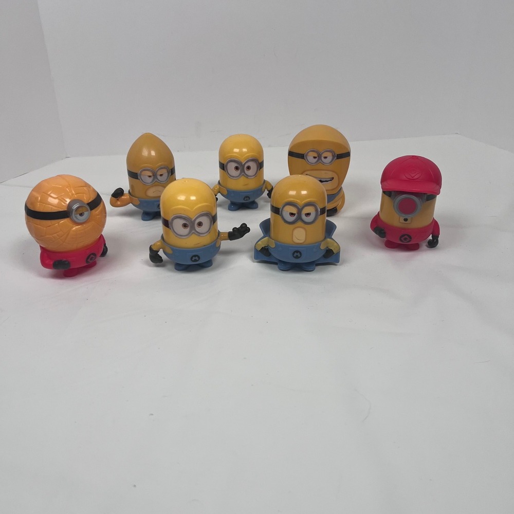 Minions McDonald's Toys Lot of 7 Collectible Figures Despicable‎ Me