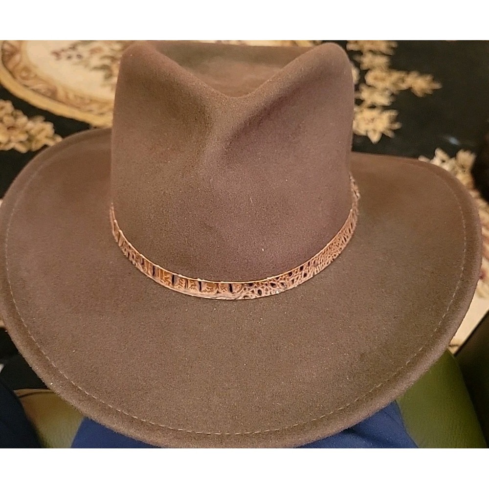 Scala Classico Men's Crushable Outback Hat S Small 100 Wool Vintage Vtg Handmade