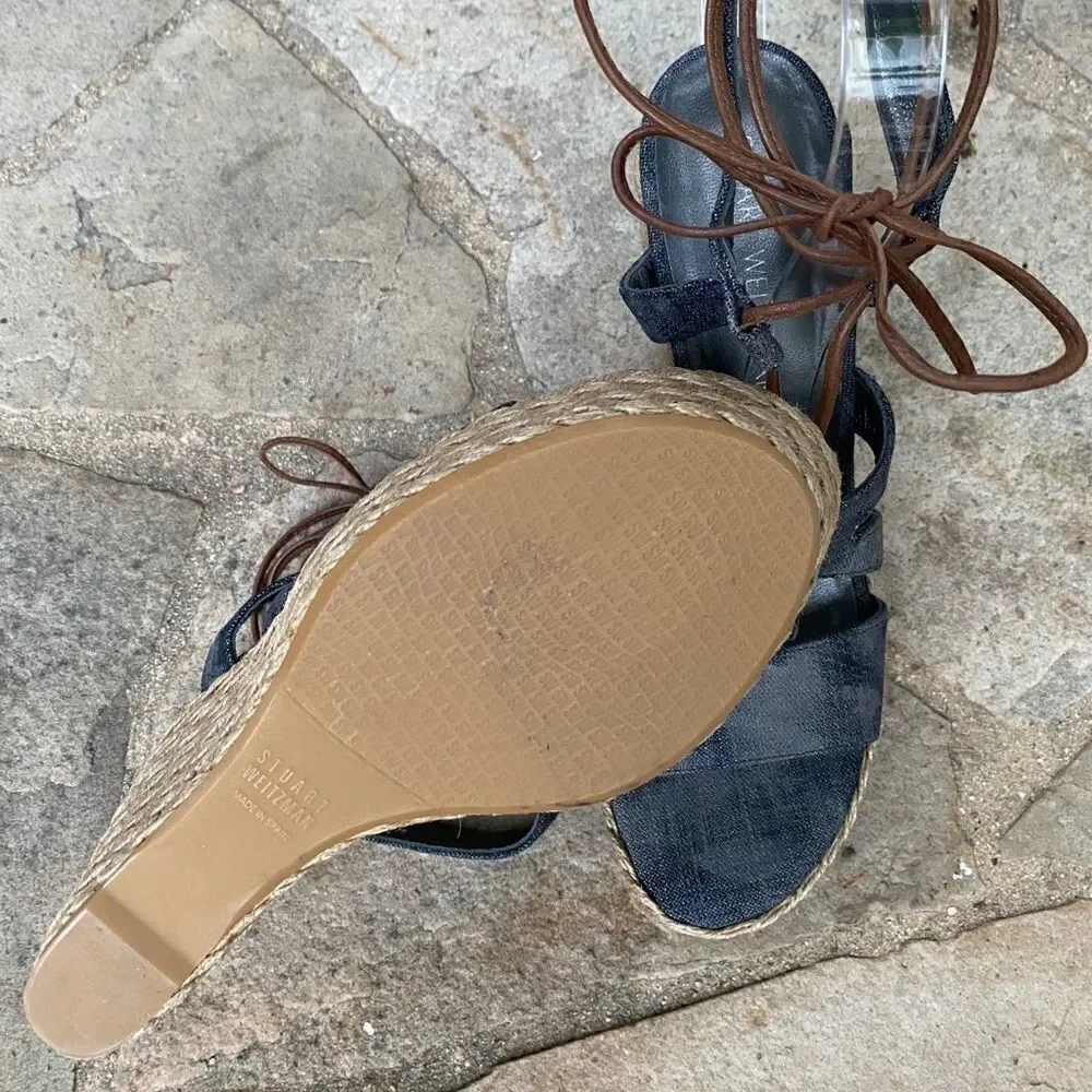 Stuart Weitzman Denim Wedge  - Picture 4 of 4