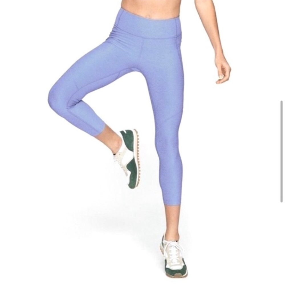 Outdoor Voices Lilac Crop Warm Up Leggings