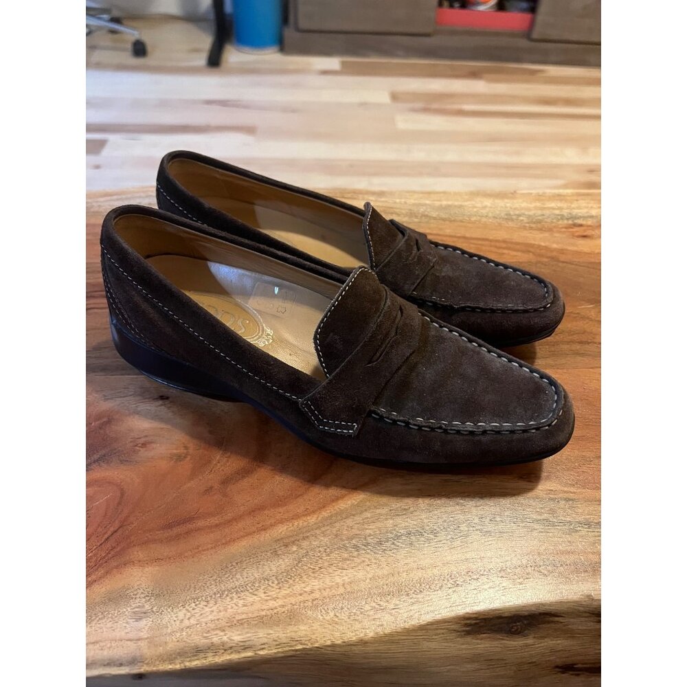 Tods Men’s Brown Leather‎ Loafers - NWOT - Size 8.5