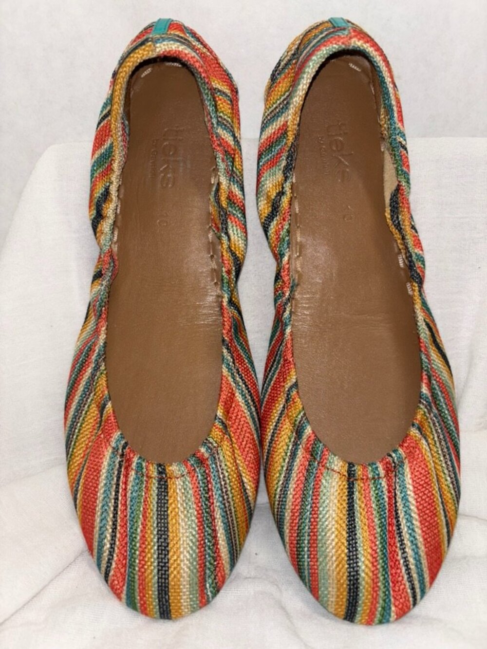 Tieks Ballet Flats 10 Sunset Stripe