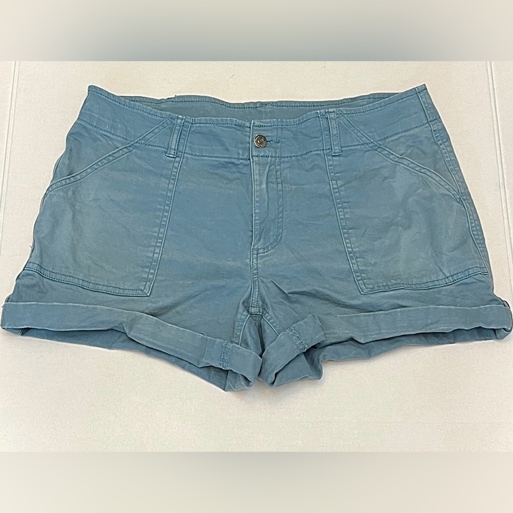 MAGELLAN OUTDOORS HIKING SHORTS BLUE SIZE 12 COTTON