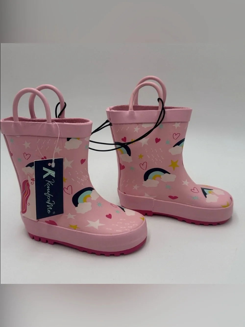 KomfysMe Kids Rain Boots Unicorn Rainbow Pink
Toddler Size 5 - Picture 1 of 8