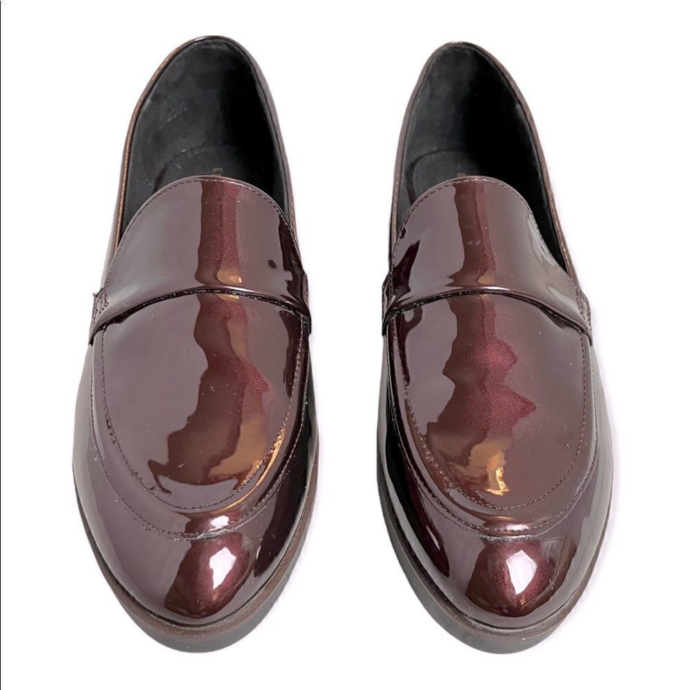 NWOT Kelly & Katie Maroon Patent Leather Slip-on Loafer Size 9.5
