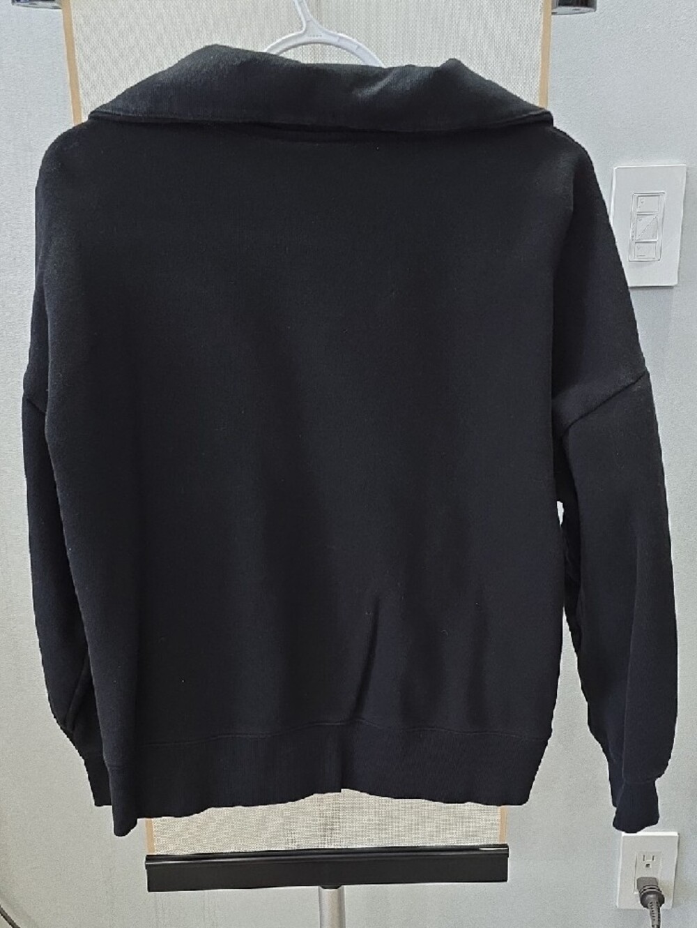 PINK Victoria's Secret Black Half-Zip Sweater - Picture 2 of 3