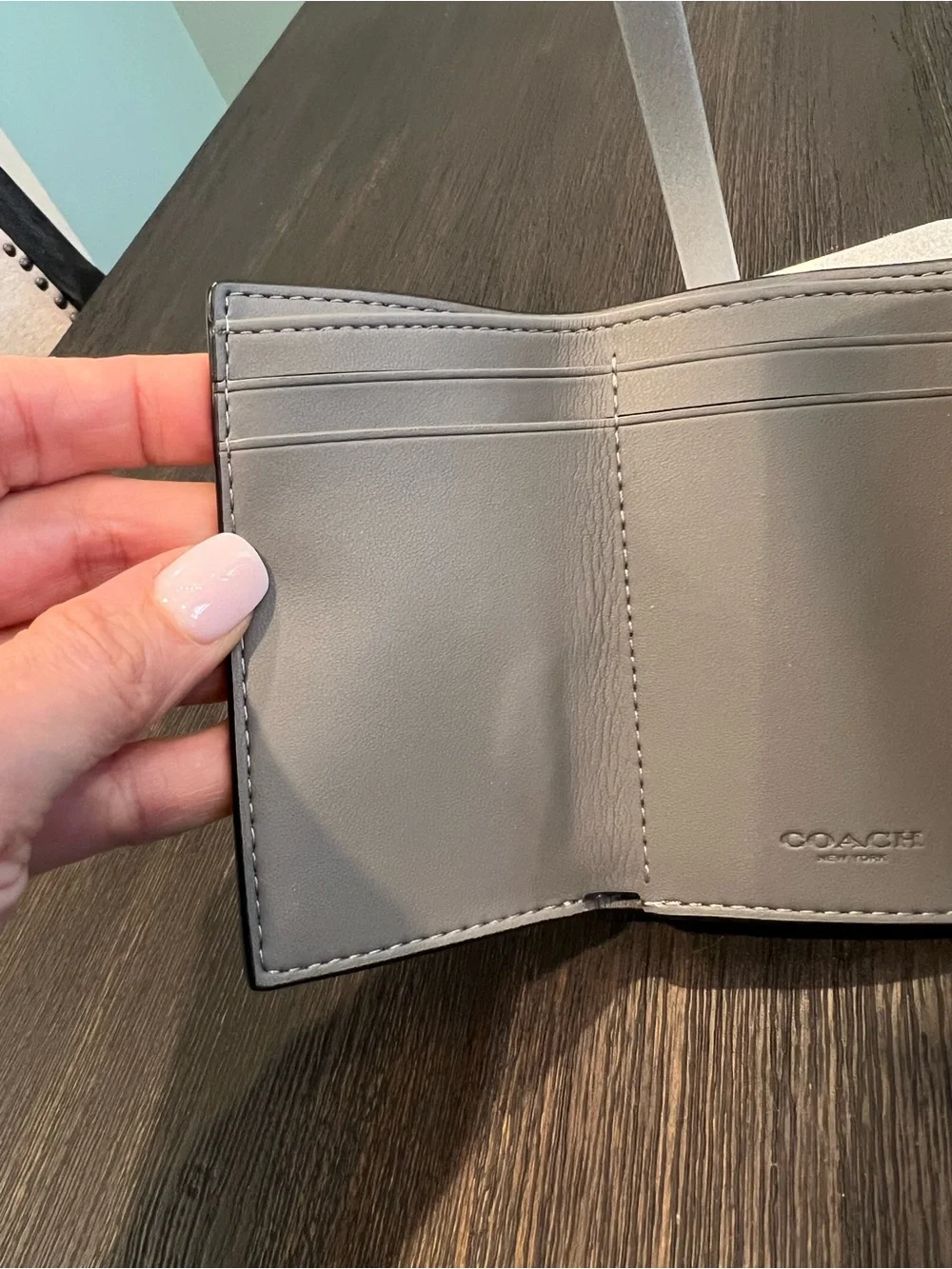 Coach Mini Trifold Wallet - Picture 6 of 8