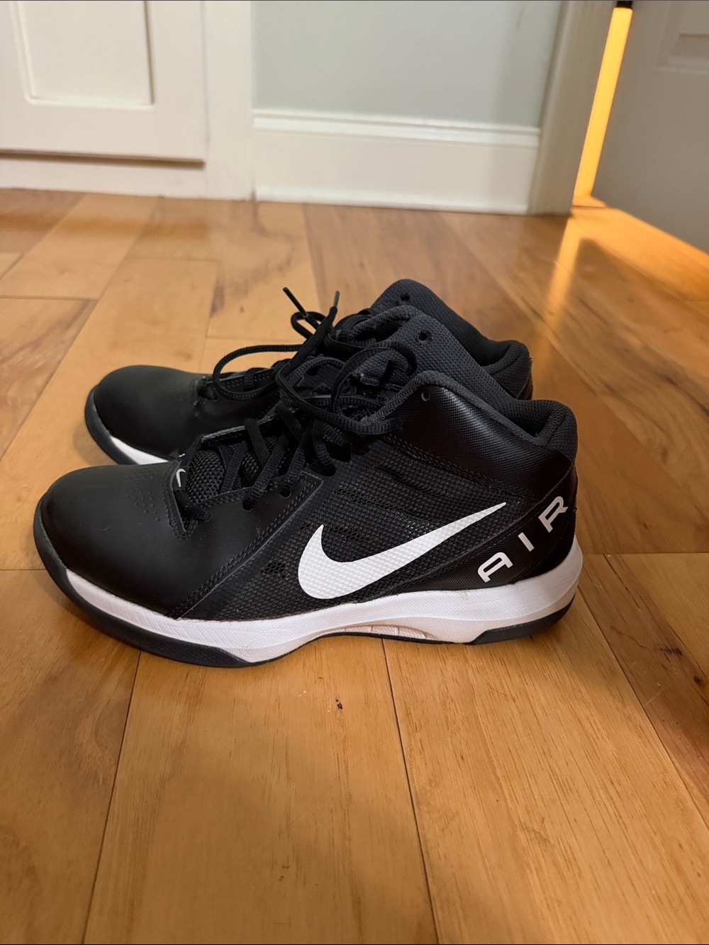 Women’s Nike Black & White High-Top Basketball Sneakers