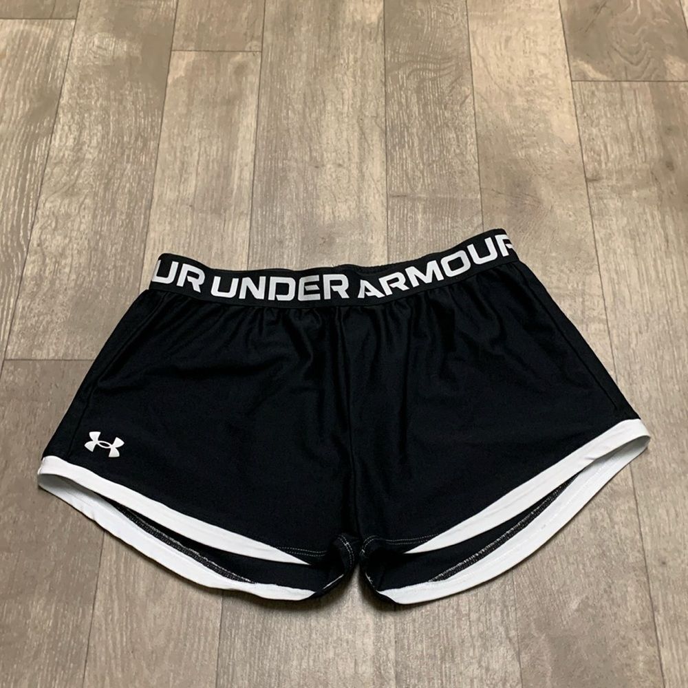 Girls Under Armour Loose Fit Running Gym Training Shorts