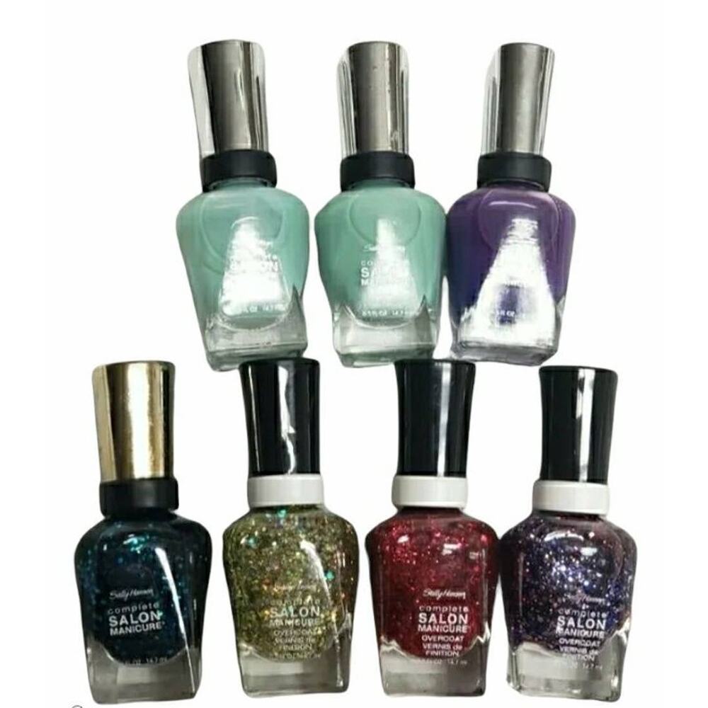 Sally Hansen Complete Salon Manicure Overcoat Glitter & Solid Nail Polish - Picture 2 of 3