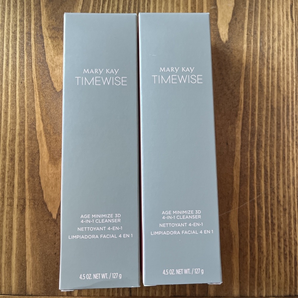 New! Mary Kay 088998 TimeWise Age Minimize 3D 4-in-1 Cleanser 4.5oz Lot Of 2