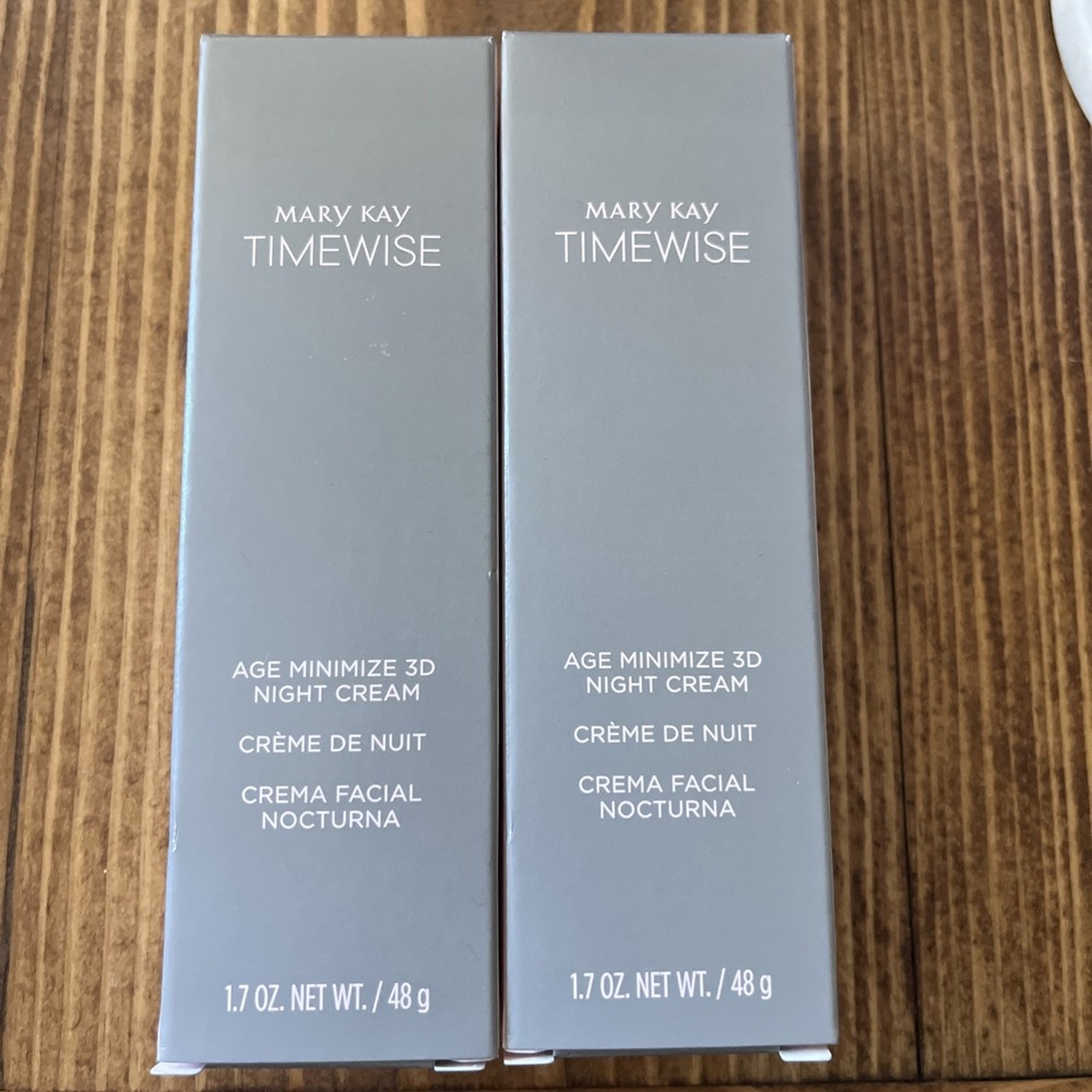 Mary Kay Timewise Age Minimize 3D Night Cream Normal to Dry NEW 089006 Lot Of 2