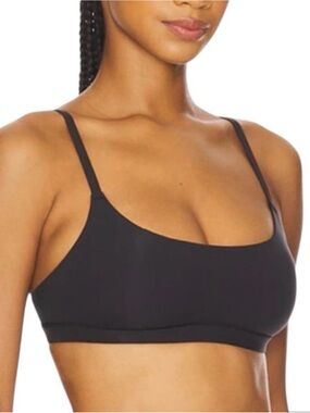 SKIMS Skims Fits Everybody Scoop Bralette black oynx sz XXS