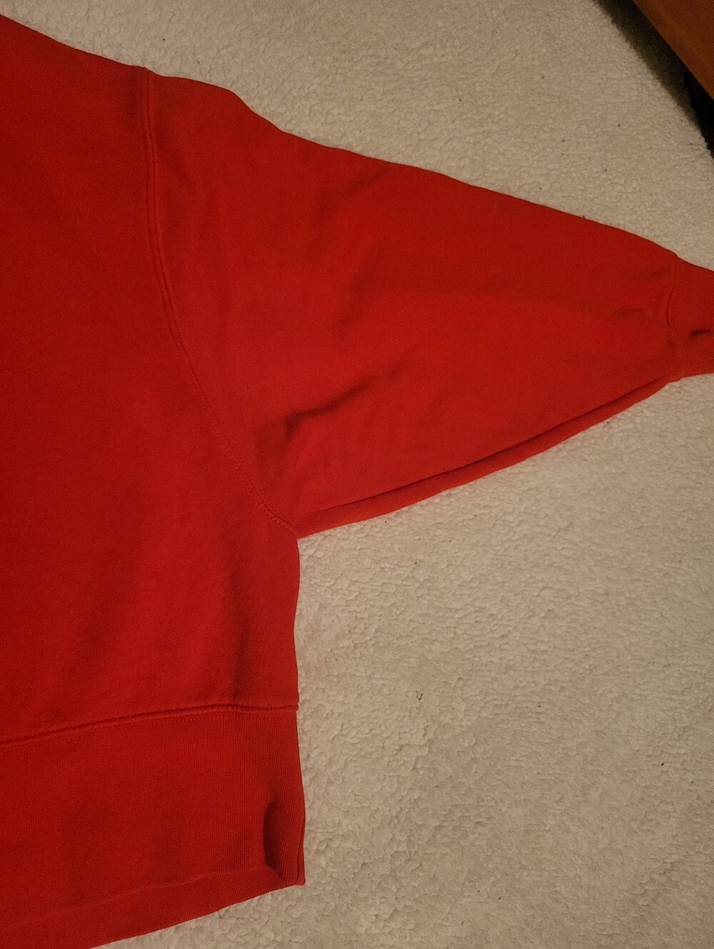 Red Nike Oversized Cropped Crew - Picture 3 of 4