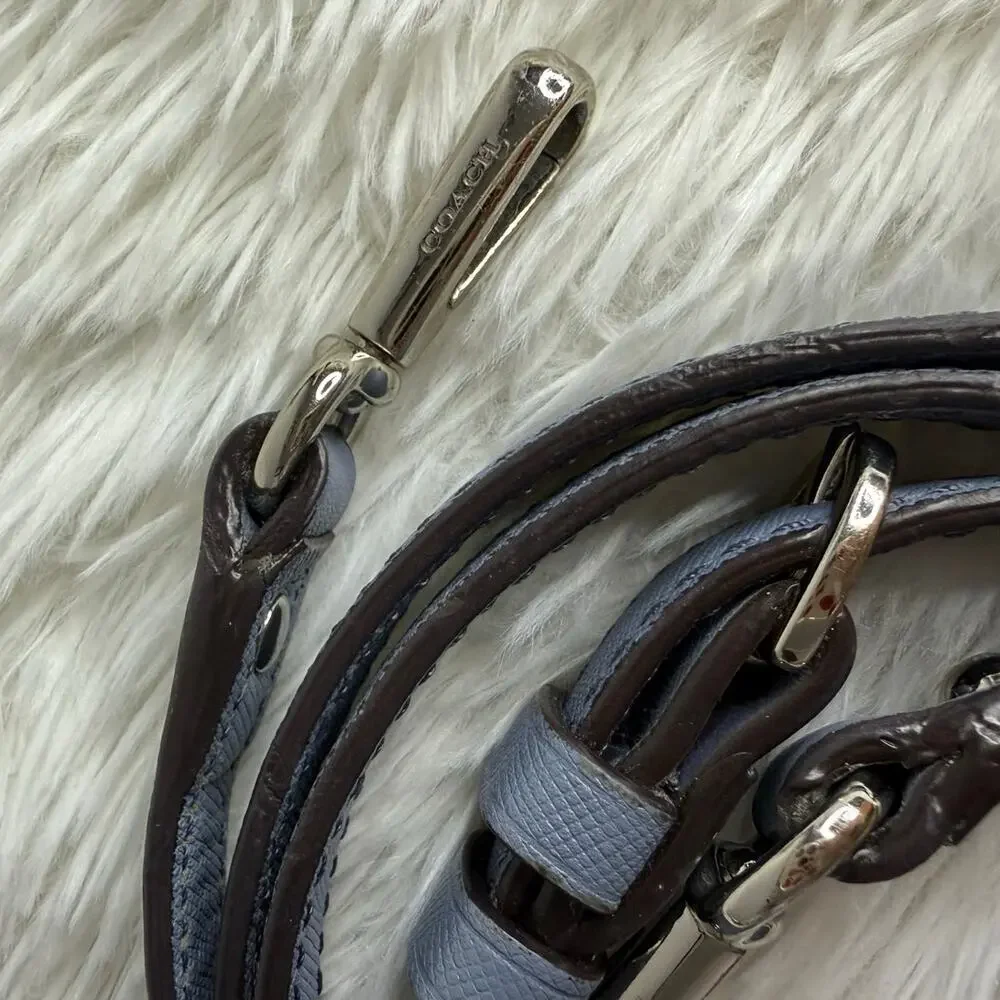 COACH Blue Silver Crossbody Replacement Strap - Picture 6 of 8