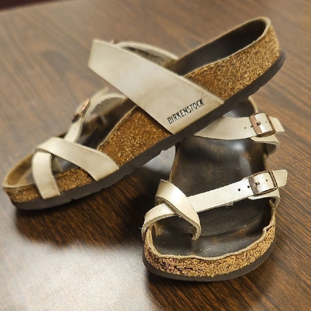 Birkenstock Mayari Leather Sandals  – Size 38 (US Women’s ~7–7.5