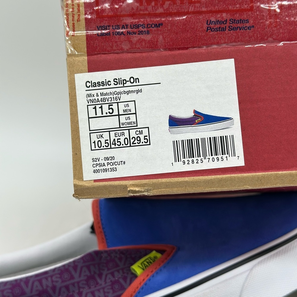 Vans Multicolor Slip-On Men's Shoes - Picture 10 of 10