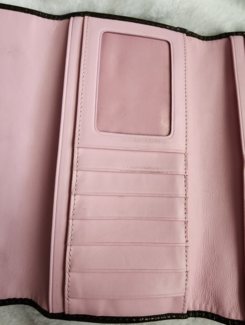 Coach Signature Soho Buckle Trifold Wallet Chocolate Brown - Picture 8 of 10