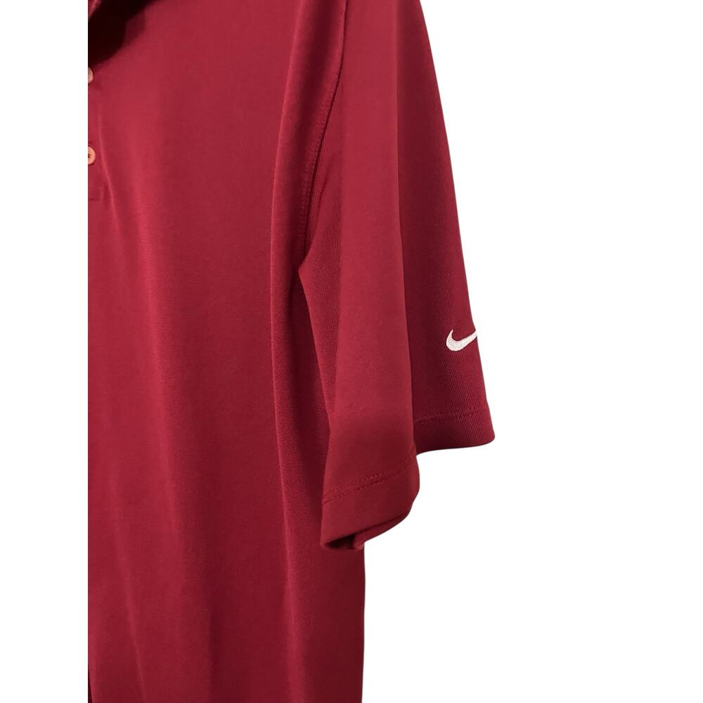 Nike Golf Short Sleeve Nike Fit Dry Red Polo Size XL - Picture 2 of 5