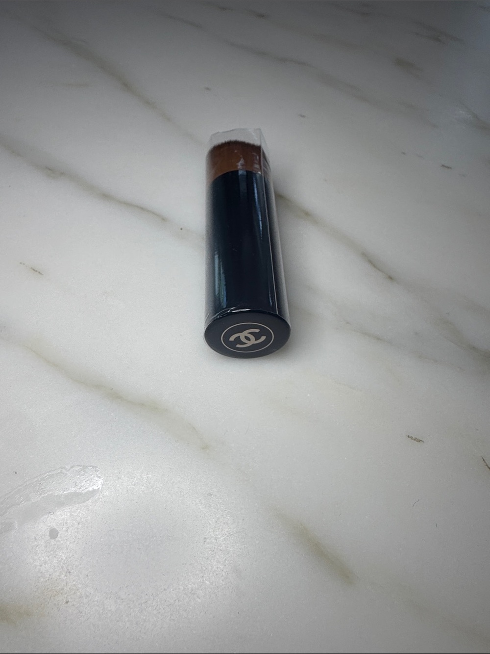 CHANEL Travel Size Make-up Brush – Black Handle, Brown Bristles