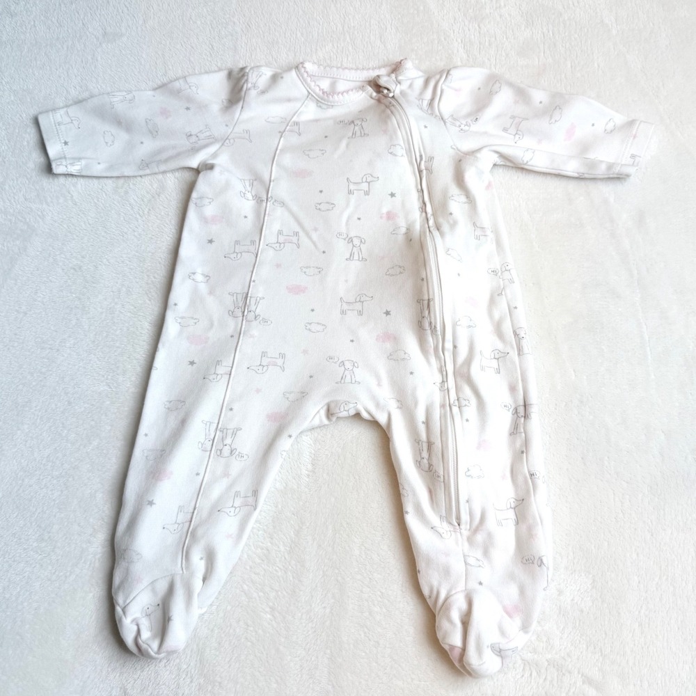 Little Me Baby Girl Sleepwear Lot 4 Pc Footed Sleepers Gown Pink 0-3M - Picture 11 of 14