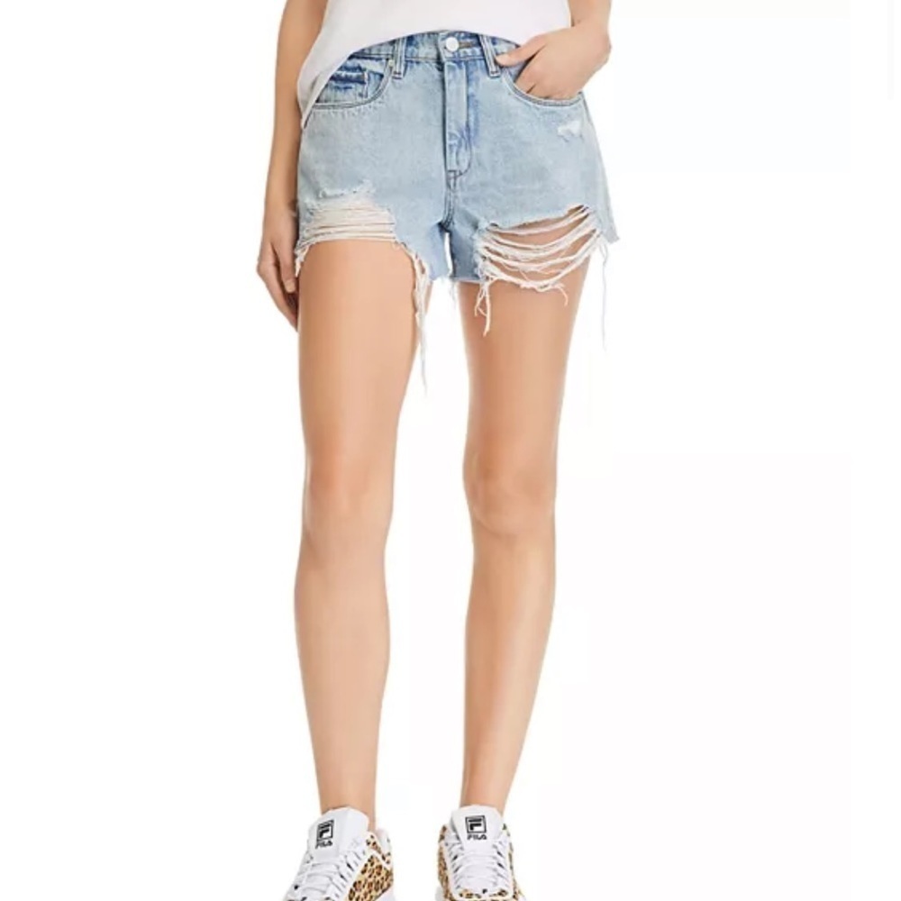 BLANKNyc hi rise raw hem jean shorts size 31