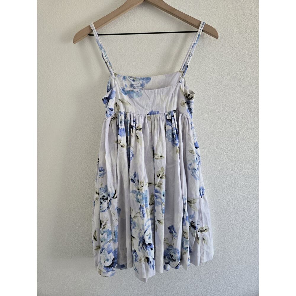 Willow Rubi Babydoll Dress Floral Small Linen Blend Coastal Beach Cottagecore - Picture 3 of 11