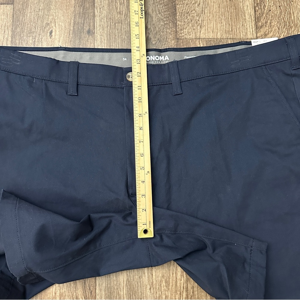 Sonoma Flexwear Flat Front Shorts Size 54 Blue - Picture 8 of 11